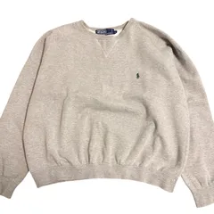 ポロバイラルフローレン　トレーナー　Lサイズ　グレー　裏起毛　ワンポイント　ポニー　刺繍