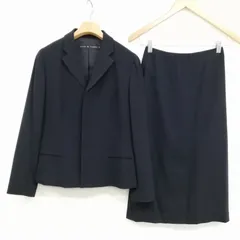 ラルフローレン RALPH LAUREN RL フォーマル スカート スーツ セットアップ 比翼 ジャケット 7 ネイビー 紺のサムネイル
