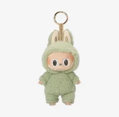 未開封）POP MART Labubu(ラブブ）1世代 マカロン ぬいぐるみ キーホルダー デニム グレープ グリーン