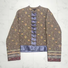 ワンダフルワールド　キルティングジャケット　花柄　傷汚れあり