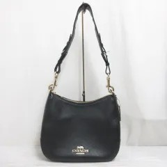 コーチ COACH F77980 レザー 本革 ショルダー バッグ 黒 ブラック 保存袋付き