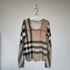 ヴィンテージ バーバリー チェック スリーブ Tシャツ レディース L-XL
