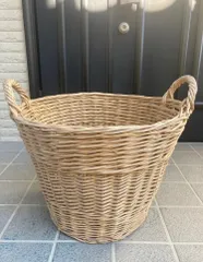大きめのバスケットカゴ インテリア