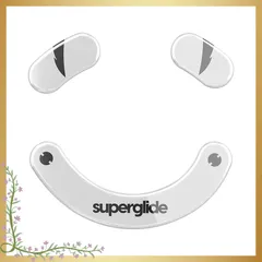 Superglide(Type S) マウスソール for Razer DeathAdder V3 Pro マウスフィート [ 強化ガラス素材 ラウンドエッヂ加工 高耐久 超低摩擦 Super Smooth ] - White 0のサムネイル