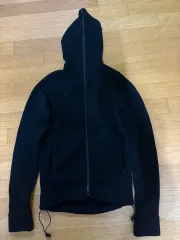 バーバリーブラックレーベル ニットフーディー ジップアップ