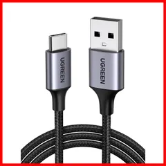 【人気商品】iphone17/Galaxy 56Kレジスタ実装 S24/Pixel/Google/Xperia/LG等対応 3.0/2.0対応 Charge Quick 3A急速充電 ナイロン編み ケーブル ケーブル C (0.5m)ブラック C USB US