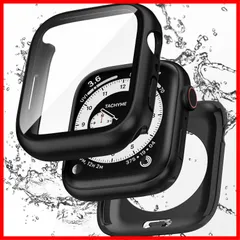 【特価商品】40mm ケース 対応 2 SE2 in SE3 1 4 前後の保護 5 PC+ガラス素材 6 高透過率 Series 装着簡単 Watch 脱落しやすい Apple 耐衝撃 カバー iWatch 防水 40mm アップルウォッチ ブラック 【フル