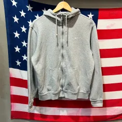 NIKE ナイキ グレー 起毛 ジップアップ フード 2XL