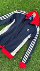 adidas アディダス ヨーロッパ トラック トップス ジャージ ネイビー/レッド