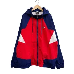 ナイキ NIKE ナイロンジャケット マウンテンパーカー 刺繍 レッド ブルー サイズXXL  