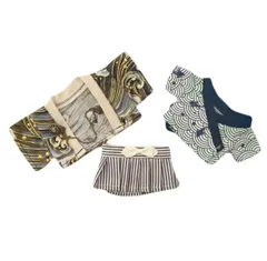 15cmぬいぐるみ用 着せ替え服 ぬい服 コスチューム 着物 3点セット