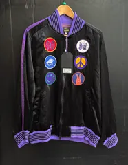 23SS 定価47300円 NEEDLES ニードルズ Award Jacket Acetate Sateen サテン アワード ジャケット スカジャン ベトジャン MR195 日本製のサムネイル