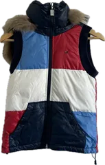 ZK29 【美品】tommy girlトミーガール　ダウンベスト　アウター　マルチカラー　レディース　S/Pサイズ