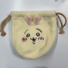 ちいかわ うさぎ 巾着 フェイス ポーチ
