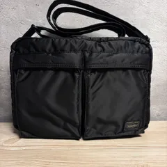 PORTER タンカー ショルダーバッグ ブラック 新型ファスナー  多収納