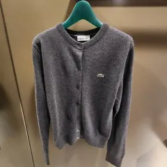 (新品) LACOSTE ラコステ レディース ベーシック クルーネック カーディガン (ニット)