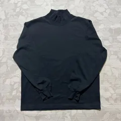 UNIQLO U ユニクロユー モックネック プルオーバー 長袖 カットソー M ブラック