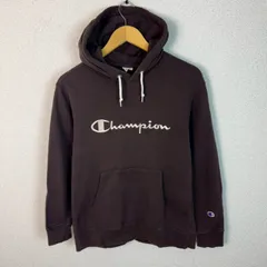 Champion チャンピオン スウェット パーカー ロゴプリント ブラウン Mサイズ メンズ 古着 ストリート アメカジ