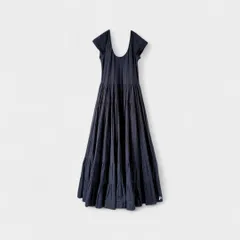 美品✨️ マリハ 草原の虹のドレス ノースリーブ ワンピース 黒 ギャザー