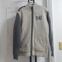 グレンエコー メンズ 冬用 ゴルフ ウール 防風ジップアップ L 100