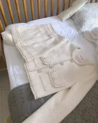 MAYOON ツイード セットアップ ピンクアイボリー set が