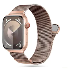 CAERMA コンパチブル アップルウォッチ バンド 38mm 40mm 41mm 42mm 44mm 45mm 46mm 49mm コンパチブル Apple Watch バンド ステンレス留め金製 男女兼用 長さ調節 強力な磁 通気 メッシュ ベ