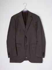 Paul Smith Collectionポールスミス コレクション 高級イタリアErmenegildo Zegnaゼニア生地 ウールシルク2Bジャケット【L】【MJKA80455】