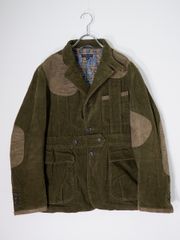 Y'sワイズ(ヨウジヤマモト) チェック織柄 ポリニット 2ボタン