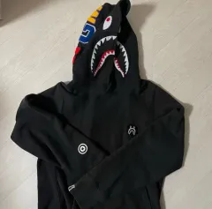 【美品】A BATHING APE フード パーカー チェック フルジップ A BATHING APE ア ベイシング エイプ ラブジェネチェック柄ジップ