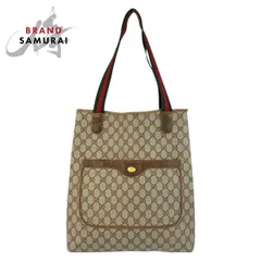 GUCCI グッチ ヴィンテージ シェリーライン オールドグッチ GGスプリームキャンバス トートバッグ ショルダーバッグ レディース 505063【中古】