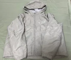 ナイキ NSW ミュートベージュ リバーシブル ボア フリース 양면 フード ジャケット アウター L