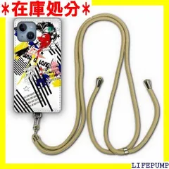 スカラー ScoLar デザイン iPhone14互換品 ケース スマホショルダー アイフォン14互換品 スマホケース ショルダーストラップ ショルダーケース スマホストラップ カバー スマホカバー ロックなコラージュ柄 アップル 908