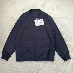 未使用 green label relaxing グリーンレーベルリラクシング ストレッチオックス フライトジャケット L ブラック 黒 メンズ 伸縮性 薄手 無地 ノーカラー ブルゾン ナイロン UNITED ARROWS ユナイテッドアローズ タグ付き