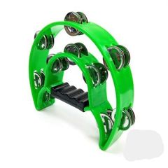 Tambourine, musical instrument, percussion, year-end party, karaoke (Green) [Green]
