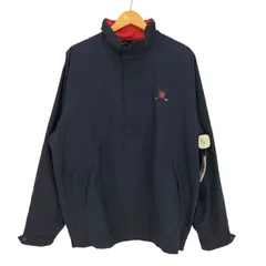 ポロバイラルフローレン Polo by RALPH LAUREN 90-00s POLO GOLF 刺繍 ハーフジップ プルオーバー メンズ import：M 