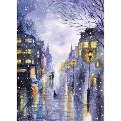 原画）皓月の夜【SMサイズ／水彩画／#2932】 - メルカリ