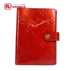 LOUIS VUITTON ルイヴィトン 手帳カバー アジェンダPM アジェンダ PM R21016 モノグラムヴェルニキャンバス ポムダムール レッド
