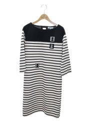 エムズグレイシー 211101 ワンピース 38 ベージュ ニット リボン