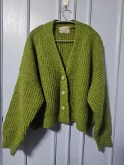 FLARE グリーン COLOR カーディガン ニット