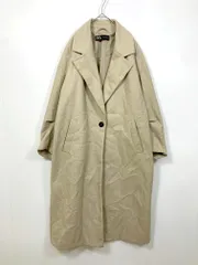 ZARA ザラ ウールライク オーバーサイズ 軽量 チェスター コート sizeXS/ベージュ ◆■レディース