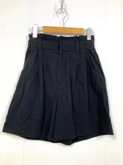 BEAUTY & YOUTH ビューティ&ユース ユナイテッドアローズ 1619-287-0213 定価12100円 コットン2タックハイウエストショート パンツ sizeS/黒 ■■レディース