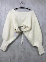 新品 w closet ダブルクローゼット 定価5940円 ブークレ起毛両A面 ボレロ カーディガン sizeF/白 ■■レディース