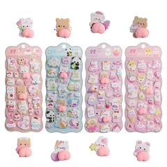 GOSO シール おしりぷにぷに 4枚入り ぷくぷく 3D立体 かわいい ステッカー シール帳・スマホ・手帳・クリエイティブ・DIY・おもちゃ アルバム飾り用 子供 女の子 ギフト 0