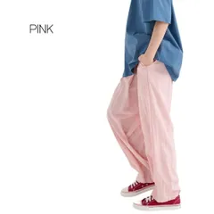 ピンク MINIROI ロングパンツ リラックスパンツ 女の子 春夏 さらさら 涼しい ウエストゴム ガールズ 楽ちん おしゃれ おでかけ ルームウェア おすすめ 韓国子供服 110cm 120cm 130cm 140cm 150cm