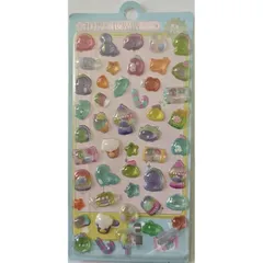 loong 3dシール 実心 立体シール ぷくぷくぷっくり かわいい 1枚セット 立体 おしゃれ デコシール ごほうび 子供 貼り付け可能 贈り物 手帳 携帯 DIY用 手帳用 貼り付け可能 女の子（011） 0