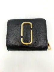 MARC JACOBS マークジェイコブス THE SNAPSHOT MINI COMPACT WALLET 二つ折り 財布 黒×白×オレンジ ■■レディース