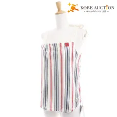 ● エンポリオアルマーニ EA7 トップス ノースリーブ ストライプ リボン レディース S マルチカラー タグ付き 未使用