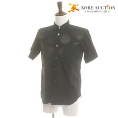 ■ コムデギャルソンオムプリュス シャツ 半袖 トップス ドット メンズ SS (XS相当) ブラック