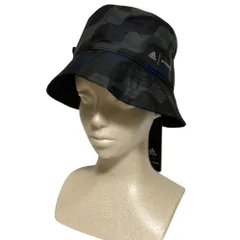 未使用 adidas × Marimekko アディダス マリメッコ コラボ バケットハット サイズF ブラック レディース 古着 中古 USED