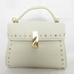 美品 24SS CELFORD セルフォード EC限定 リュタン ビジュースタッズポシェット ショルダーバッグ CWGB242523 Fサイズ アイボリー レディース 古着 中古 USED